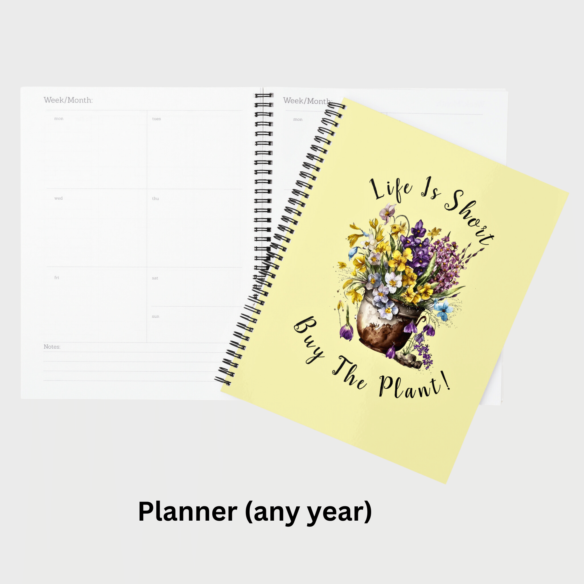 A Planner to keep your indoor garden under control - works for any year, image & text on front & back. Click for all the info.