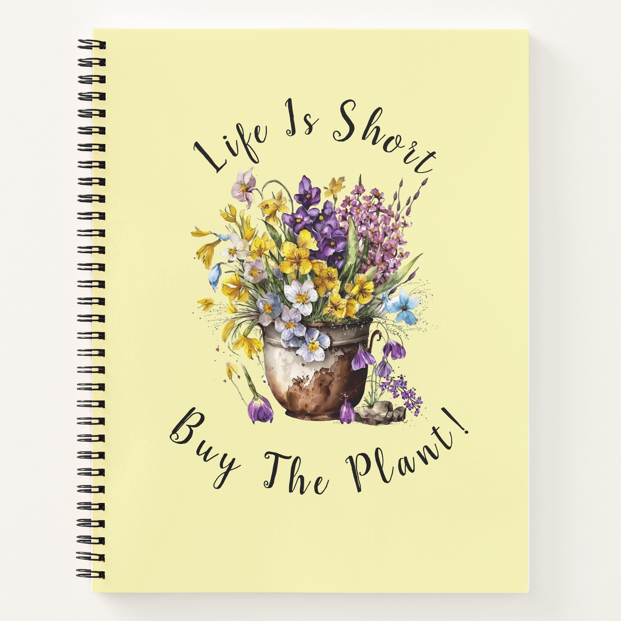 A Notebook for all your notes about your plants - You can change the text,  Image & Text on Front & Back - Click for all the Info!